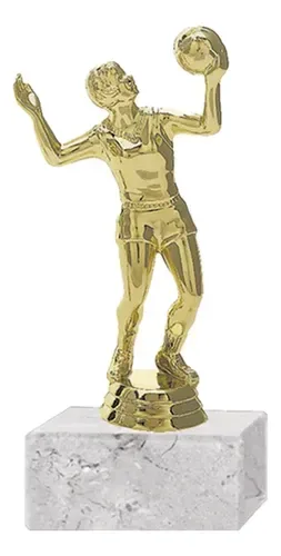 Trofeo Plástico Volei Femenino 15cm Oro Oro