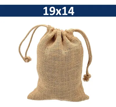 Bolsa De Yute 19x14 Cm 100% Biodegradable