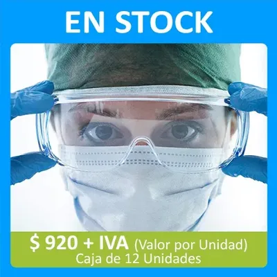 Protector Visual Antiempañante Plástico Caja 12 Unidades