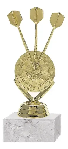 Trofeo Plástico Dardo Figura Modelo 192 Dorado Dorado