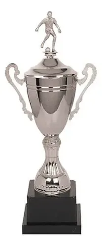 Trofeo Copa Fútbol Metálica Con Placa Grabada