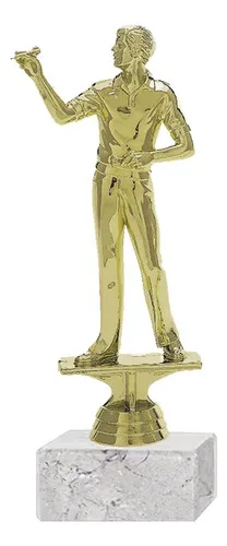 Trofeo Plastico Juego Dardos Masculino Grande Oro Oro