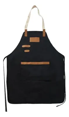 Pechera Parrillera Bbq Lona Algodon Natural 280g