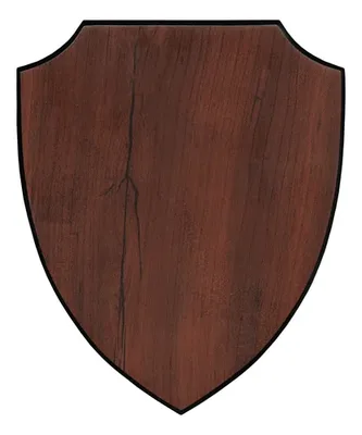 Escudo Madera Mdf Nogal Grabado Láser 15mm