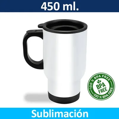 Taza Térmica Acero Inoxidable 450ml Sublimación
