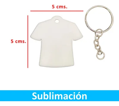Llaveros Acrilicos Sublimables Camiseta Ni20 X50