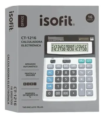 Calculadora Electrónica 16 Dígitos
