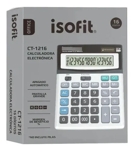 Calculadora Electrónica 16 Dígitos