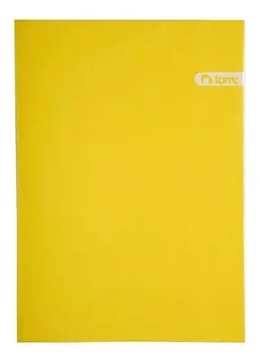 Carpeta Plastificada Torre Amarillo