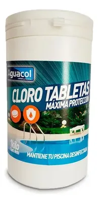Cloro En Tableta 1 Kg Desinfectante Para Piscina