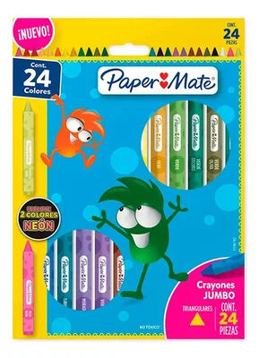 Crayones Triangulares Jumbo 24 Unidades