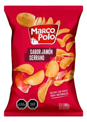 Papas Fritas Corte Americano Jamón Serrano Marco Polo 180 Gr