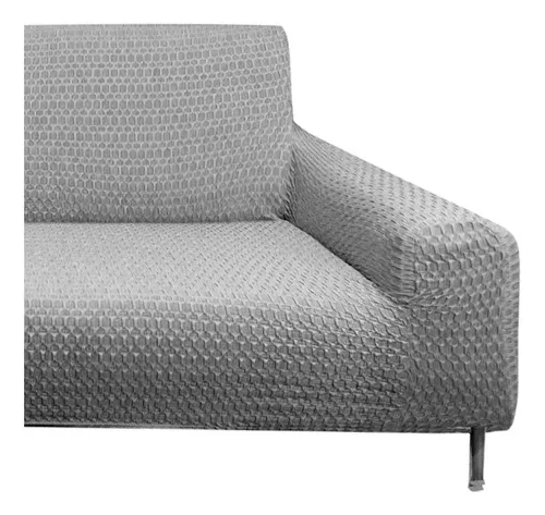Funda De Sillón Anastasia Panal 1 Cuerpo Gris Oscuro