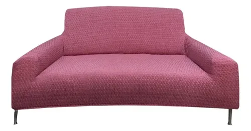 Funda De Sillón Anastasia Panal 2 Cuerpos Coral Claro
