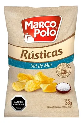 Papas Fritas Rústicas Sal De Mar Marco Polo 38 Gr