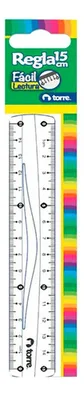 Regla Plástica 15 Cm Torre