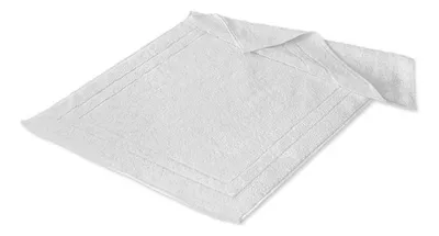 Toalla Piso De Baño Premium Algodón 50x65cm Blanco