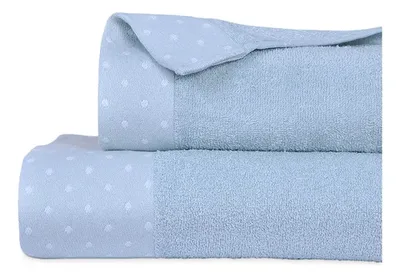 Set 2 Toallas Elite 450 Grs Algodón Celeste
