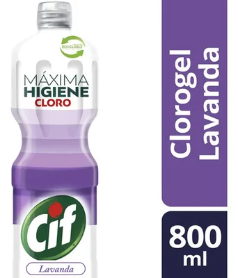 Botella De Cloro Gel Lavanda Cif 800ml Cif