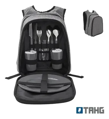 Mochila Picnic Térmica Funcional Gris