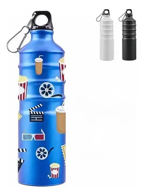 Botella Térmica Aluminio Reutilizable 750ml Azul