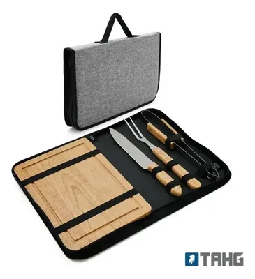 Set De Asado Brasa Completo Para Parrilla