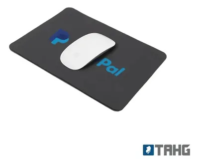 Mousepad Pu Caucho Antideslizante Oficina Negro
