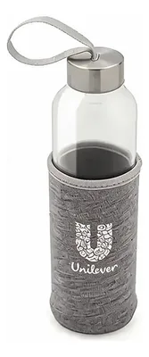 Botella Térmica Vidrio Borosilicato 550ml Coral Claro