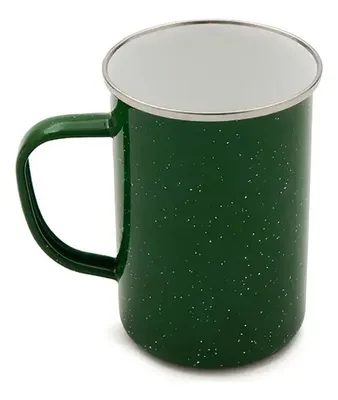 Taza Esmaltada Acero Inoxidable 700ml Verde