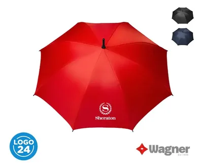 Paraguas Manual Pongee Resistente Impermeable Negro