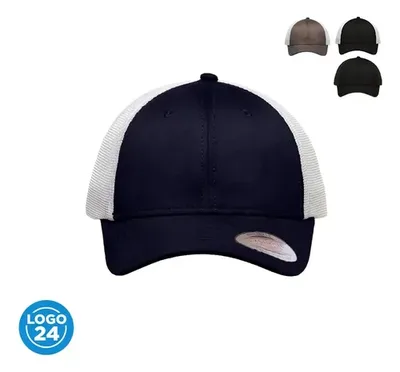 Gorra Jockey Santa Fe Algodón Mesh Blanco Xs