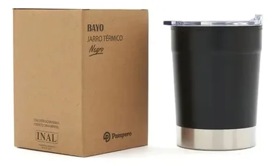 Taza Térmica Acero Inoxidable 360 Ml Negro