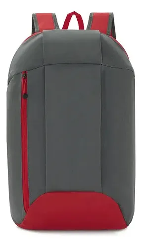 Mochila Walking Polyester Impermeable Rojo