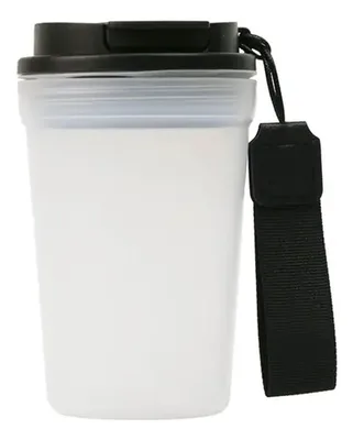 Termo Polipropileno Con Tapa Y Correa 400ml Blanco