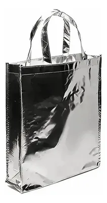 Bolsa Tote Shopping Nonwoven Metalizada Dorado