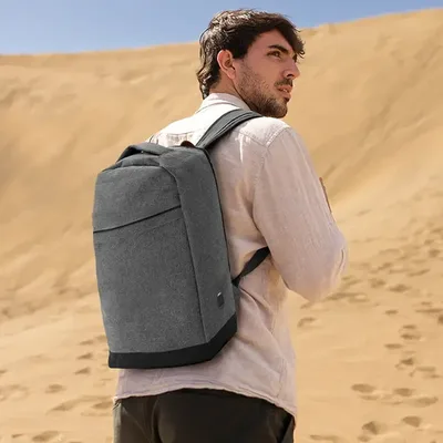 Mochila Ejecutiva Tech Antishock Usb Coral Claro