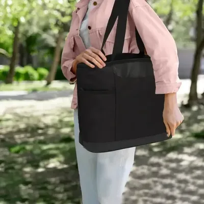 Bolso Térmico Sustentable Reciclado 16l Negro