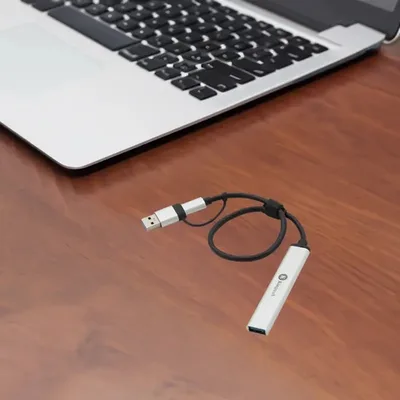 Hub Usb-c Slim Portátil Multiconector Coral Claro