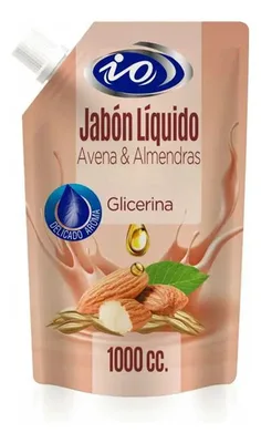 Jabon Liquido Io Avena Y Aceite De Almendras 1 Lt
