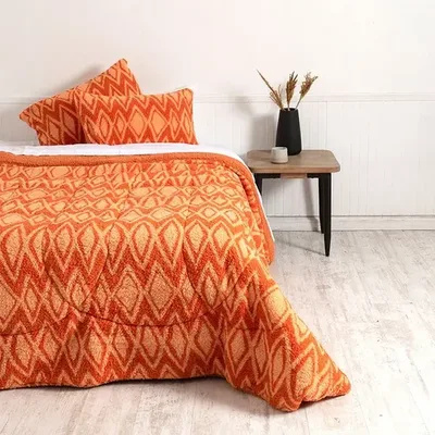 Plumón Sherpa Microfibra 2.5 Plazas Térmico Coral Claro