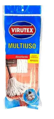 Mopa Redonda Algodón Multiuso Absorbente
