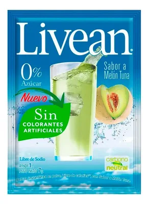 Jugo En Polvo Melón Tuna 7gr Livean