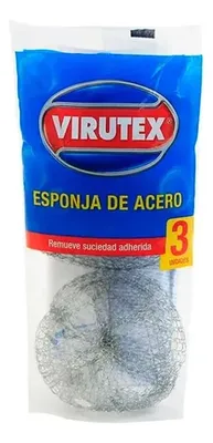 Esponja De Acero Inoxidable Mediana Multiuso