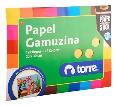 Papel Gamuzina Multicolor Set 12 Pliegos Coral Claro