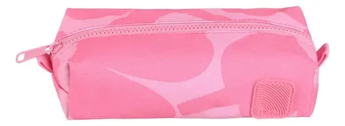 Estuche Escolar Torre Simple Estampado Rosa