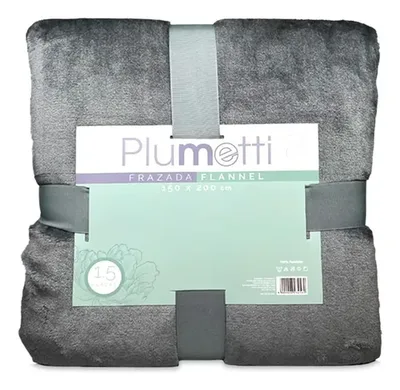 Frazada Flannel Térmica 1.5 Plazas Poliéster Coral Claro