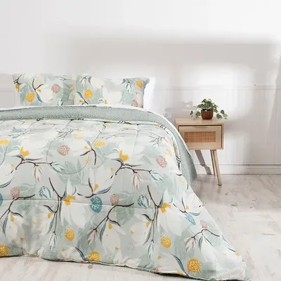 Plumón Coral Estampado Sherpa King Poliéster Coral