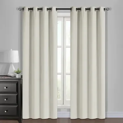 Cortinas Blackout 4 Paños Poliéster 140x220 Coral Claro