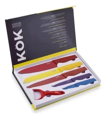 Set De Cuchillos De Cocina Acero Inoxidable 6 Piezas