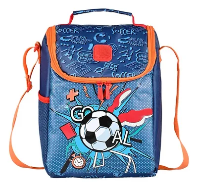 Lonchera Térmica Acolchada Atenas Pop Goal Coral Claro